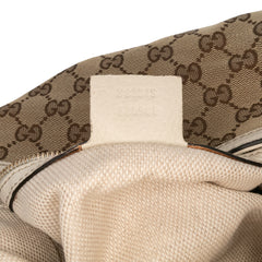 GG Canvas Bamboo Diana Satchel