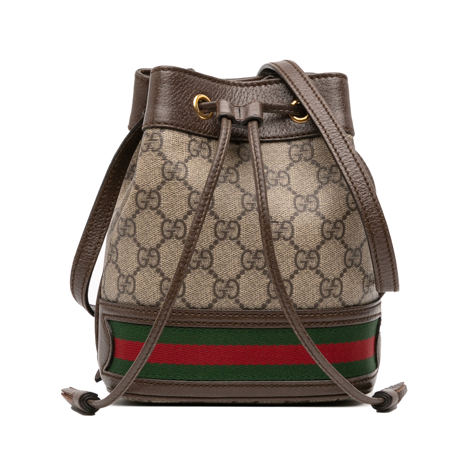 Mini GG Supreme Web Ophidia Bucket Bag