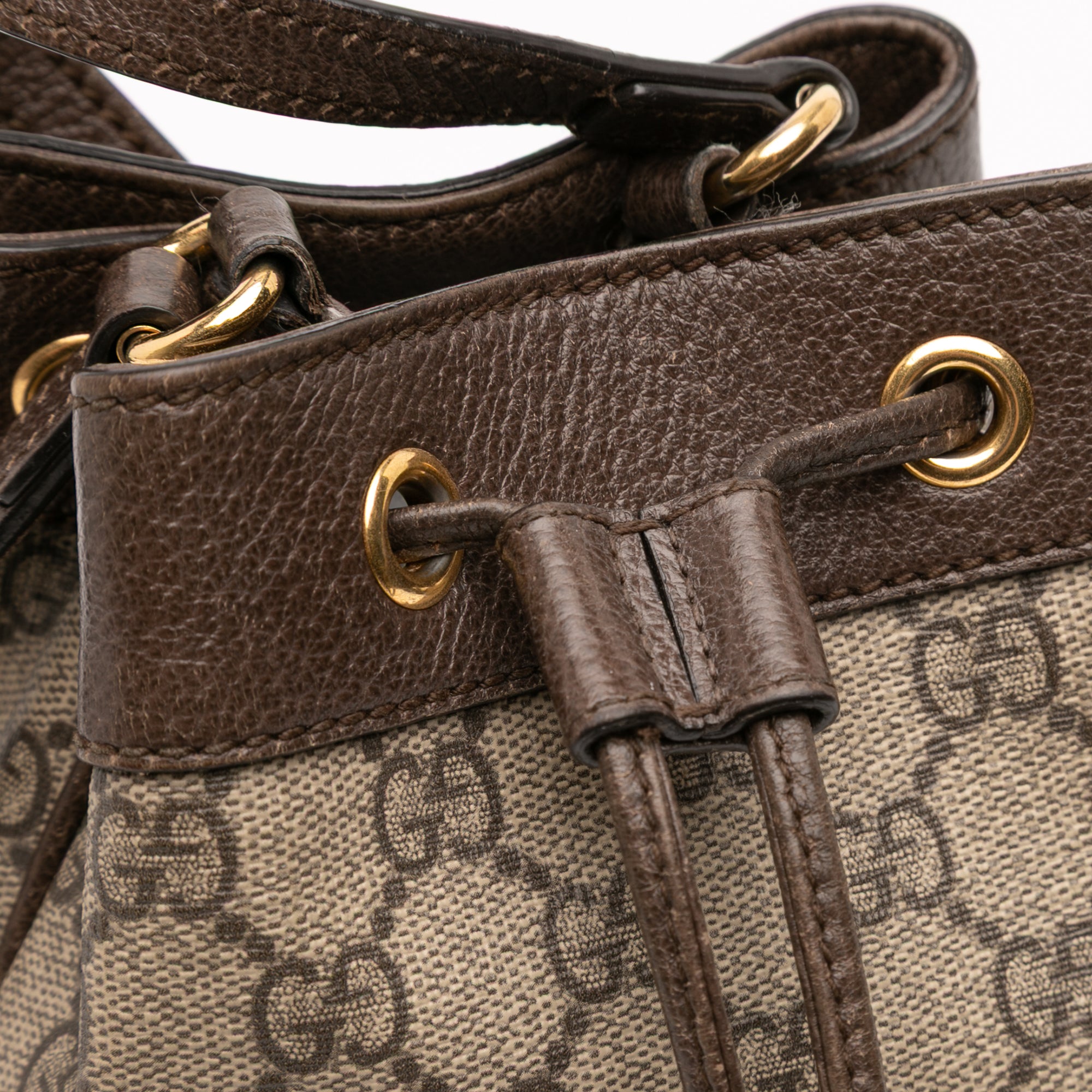 Mini GG Supreme Web Ophidia Bucket Bag