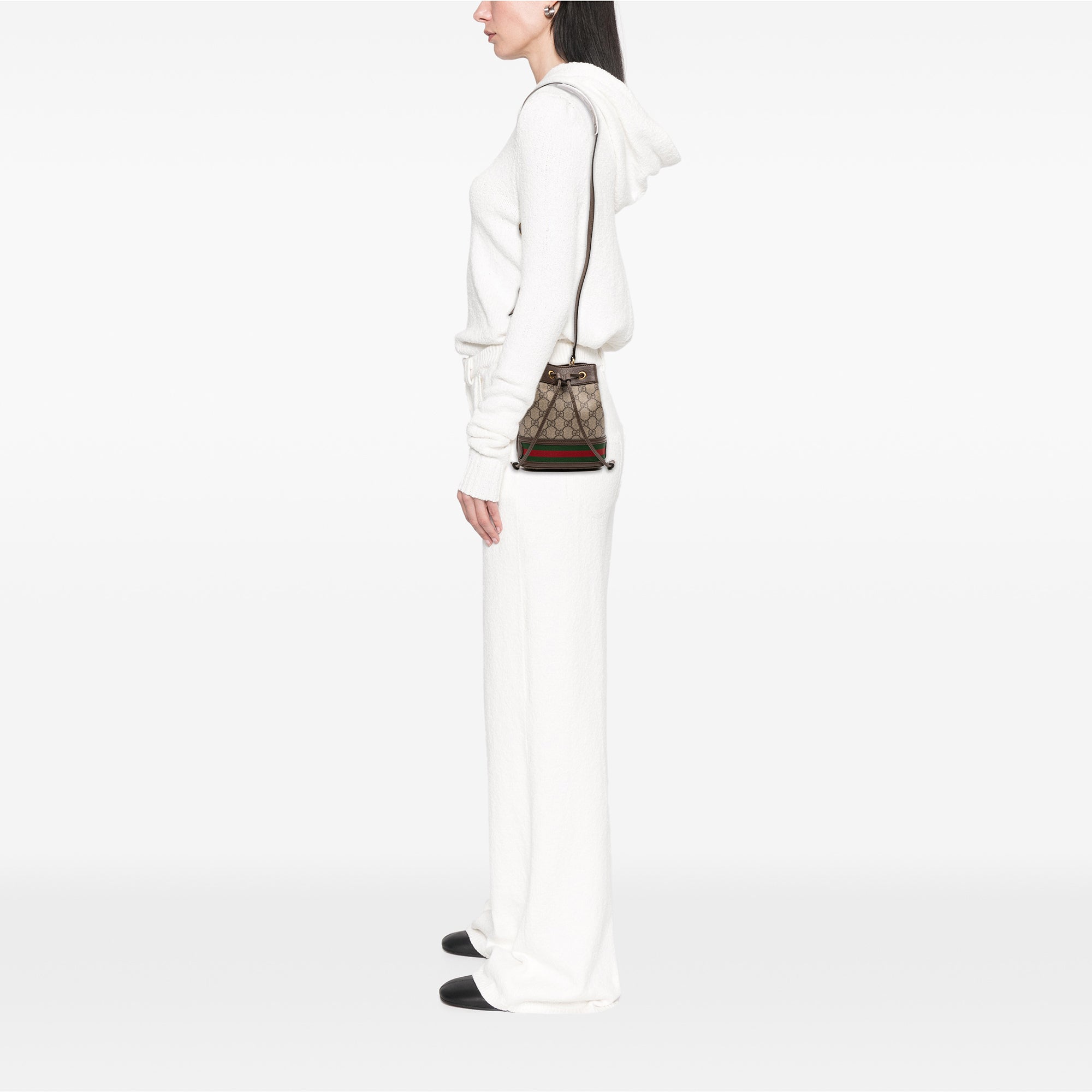 Mini GG Supreme Web Ophidia Bucket Bag
