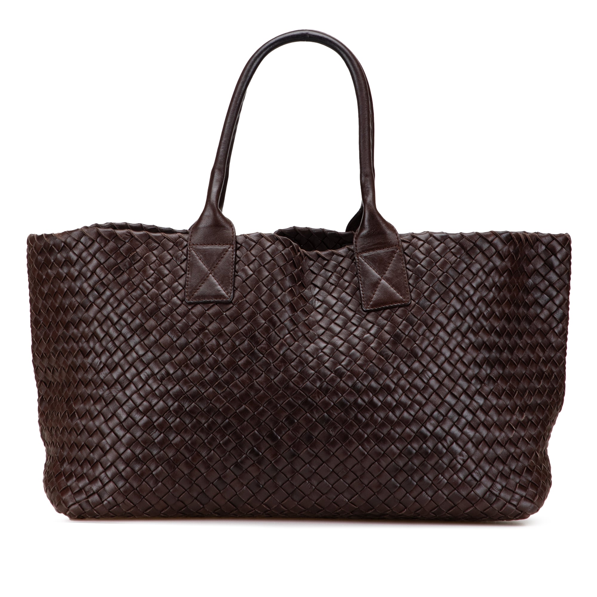Medium Lambskin Intreccio Cabat Tote