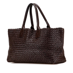 Medium Lambskin Intreccio Cabat Tote