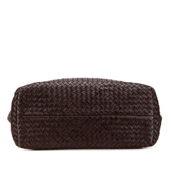 Medium Lambskin Intreccio Cabat Tote