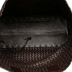 Medium Lambskin Intreccio Cabat Tote
