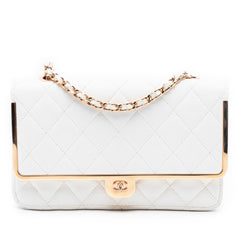 CC Quilted Lambskin Frame Wallet On Chain