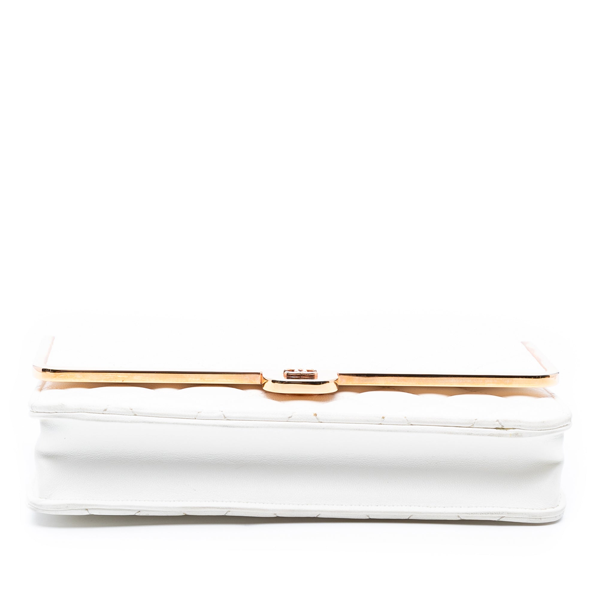 CC Quilted Lambskin Frame Wallet On Chain