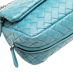 Mini Nappa Intrecciato Expandable Chain Crossbody