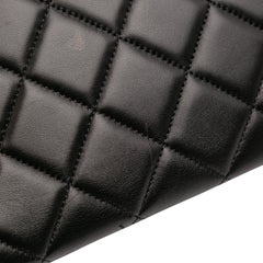 Large Lambskin Trendy CC Top Handle Flap