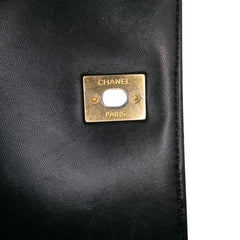 Large Lambskin Trendy CC Top Handle Flap
