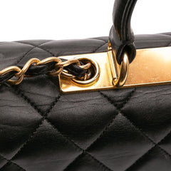 Large Lambskin Trendy CC Top Handle Flap