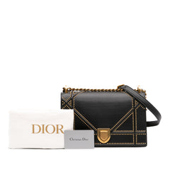 Medium Studded Lambskin Diorama Flap