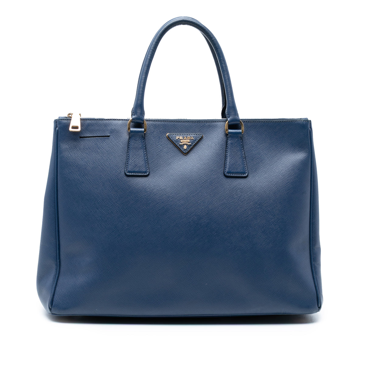 Large Saffiano Lux Galleria Double Zip Tote