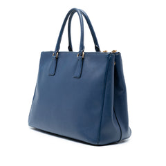 Large Saffiano Lux Galleria Double Zip Tote