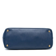 Large Saffiano Lux Galleria Double Zip Tote