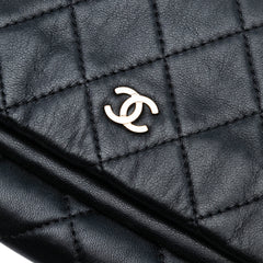 Quilted Lambskin CC Beauty Foldover Clutch