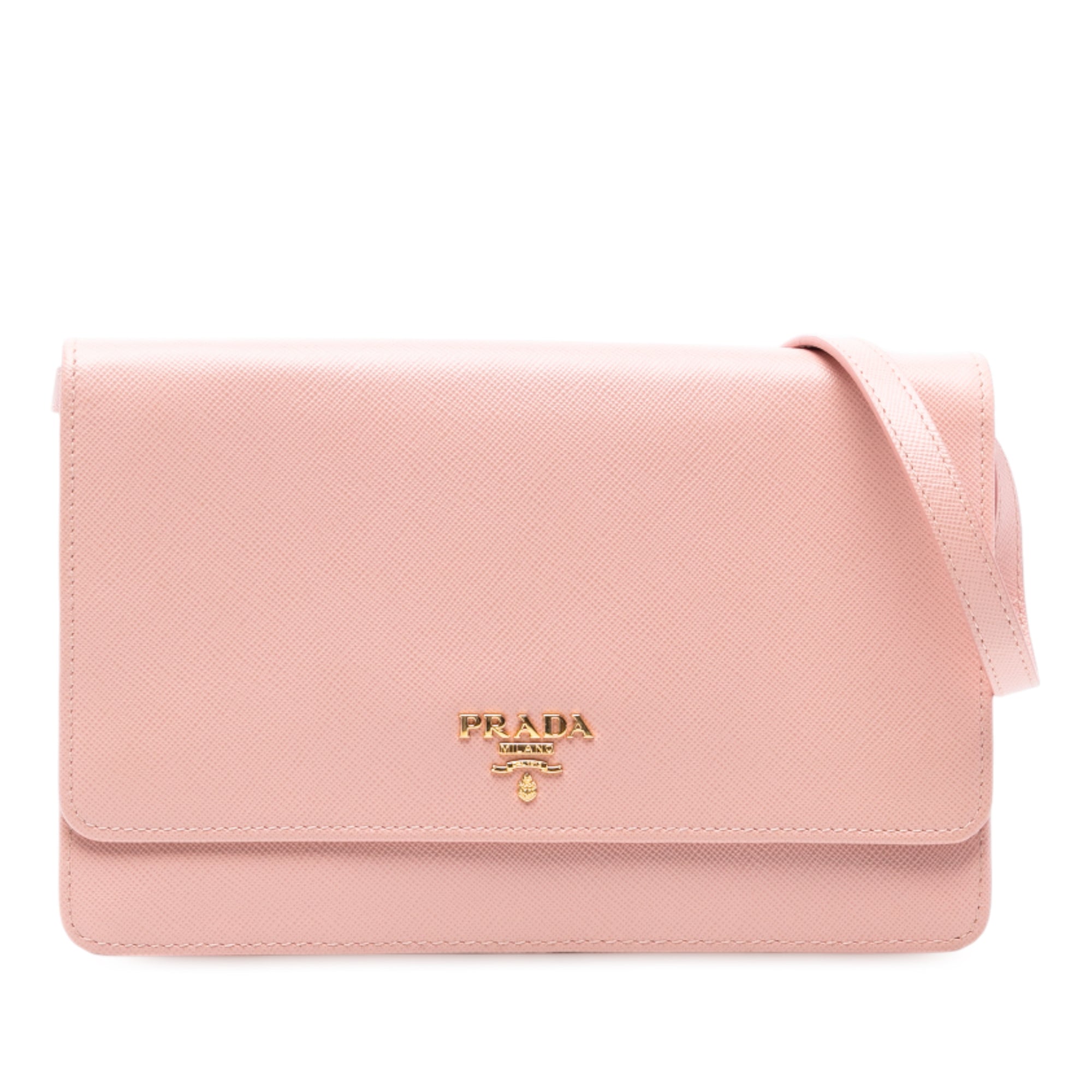 Saffiano Wallet on Strap