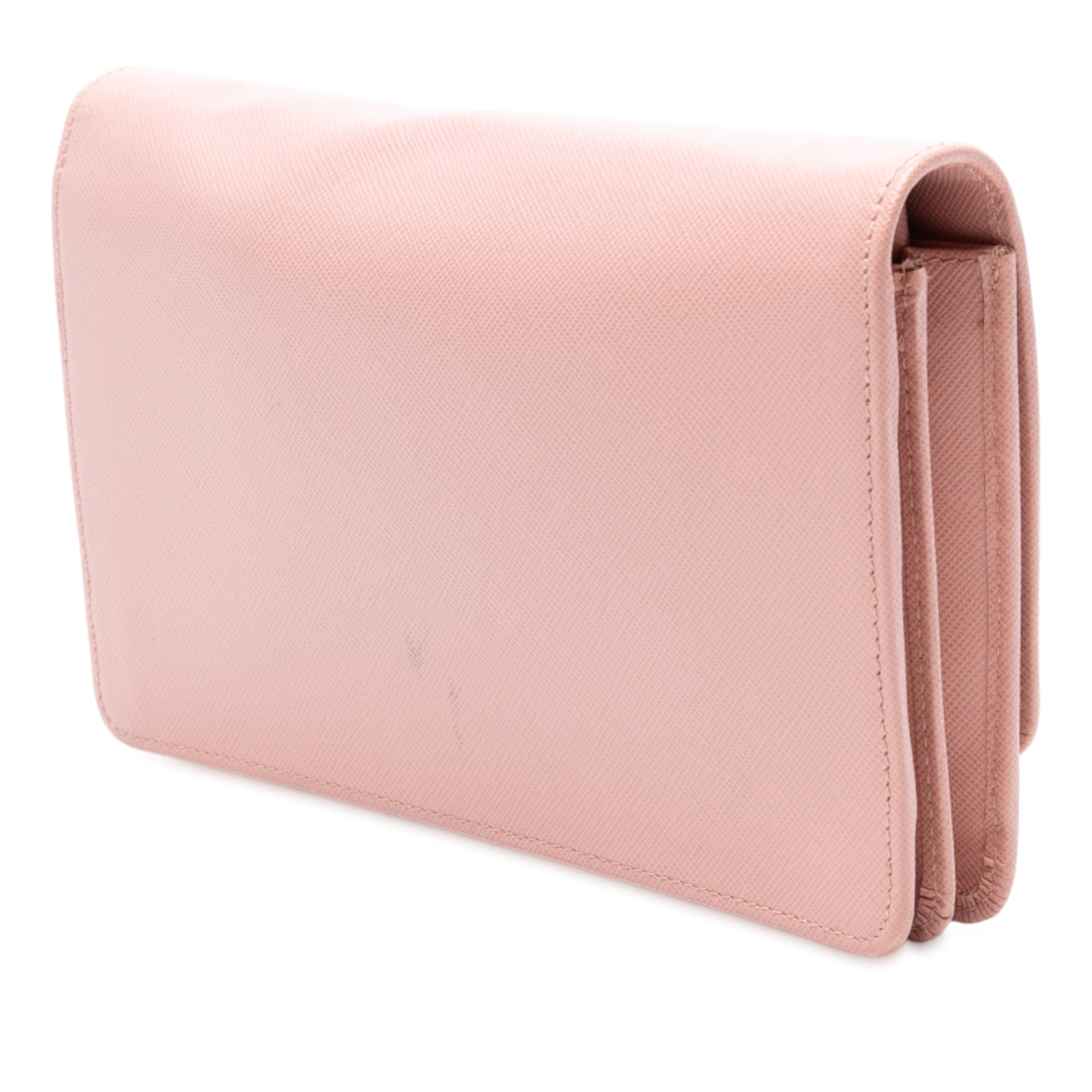 Saffiano Wallet on Strap