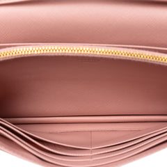 Saffiano Wallet on Strap