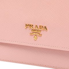 Saffiano Wallet on Strap