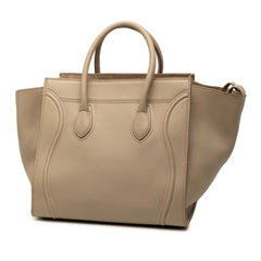 Medium Leather Luggage Phantom Tote