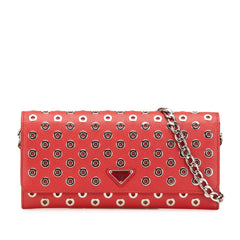 Saffiano Grommet Wallet On Chain