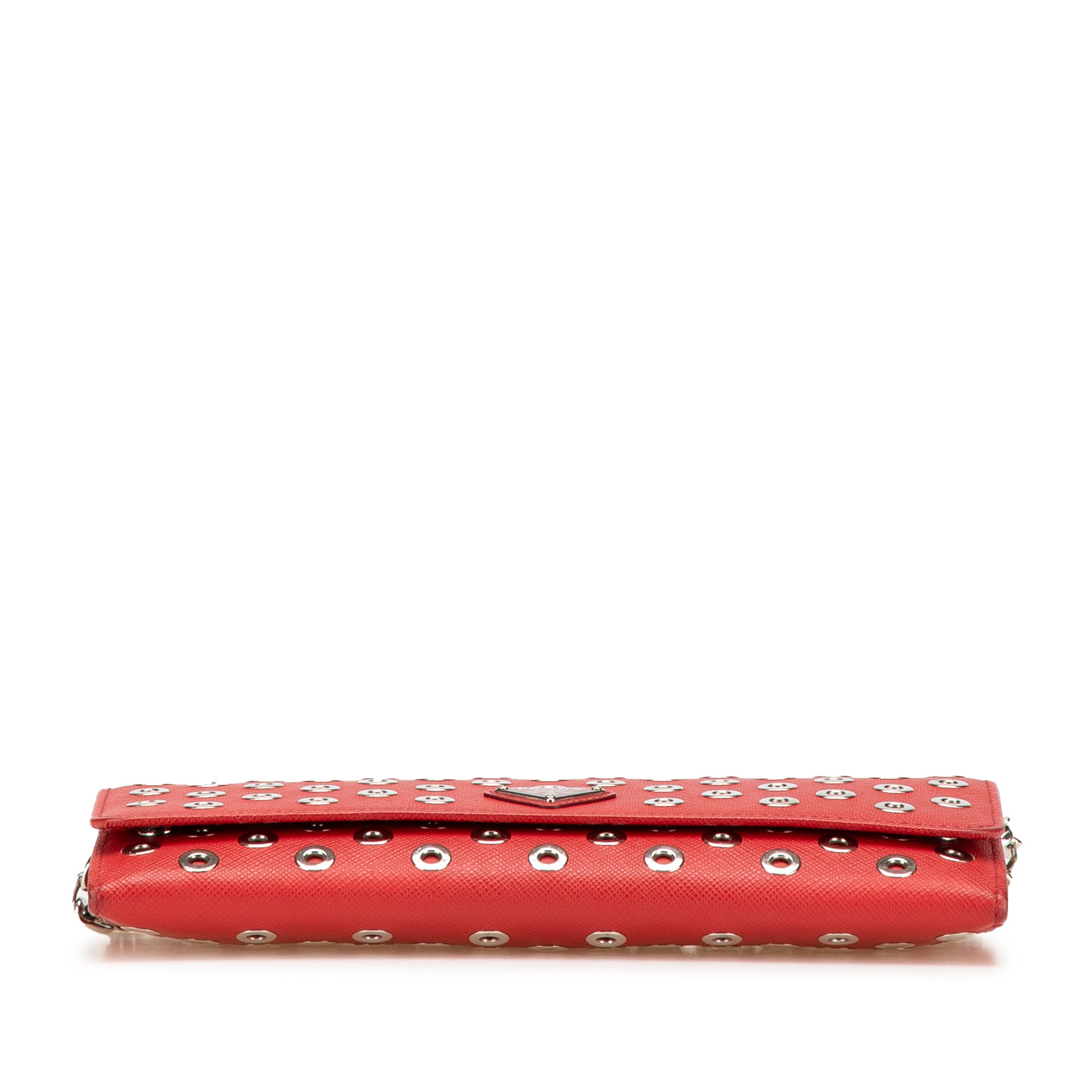 Saffiano Grommet Wallet On Chain