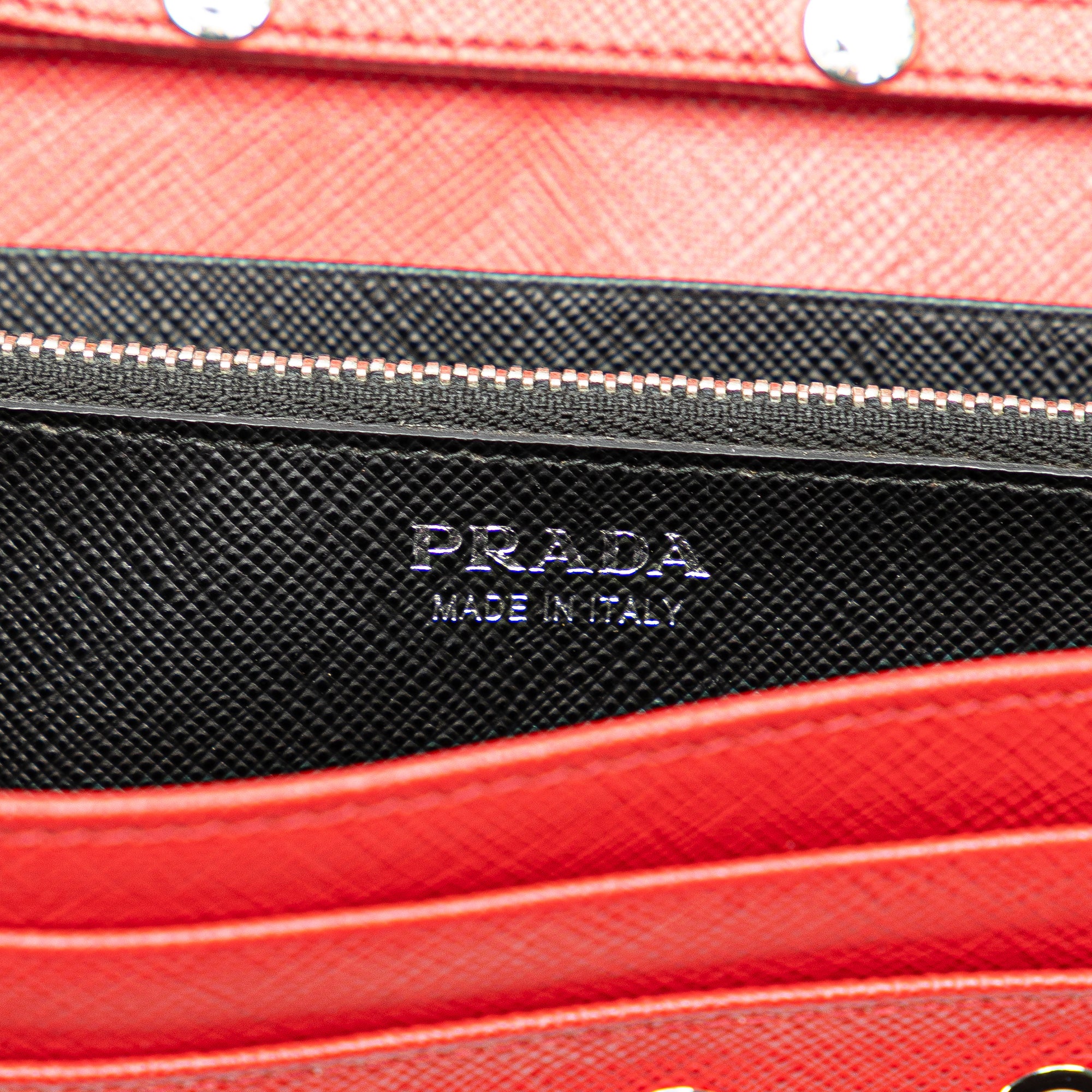 Saffiano Grommet Wallet On Chain