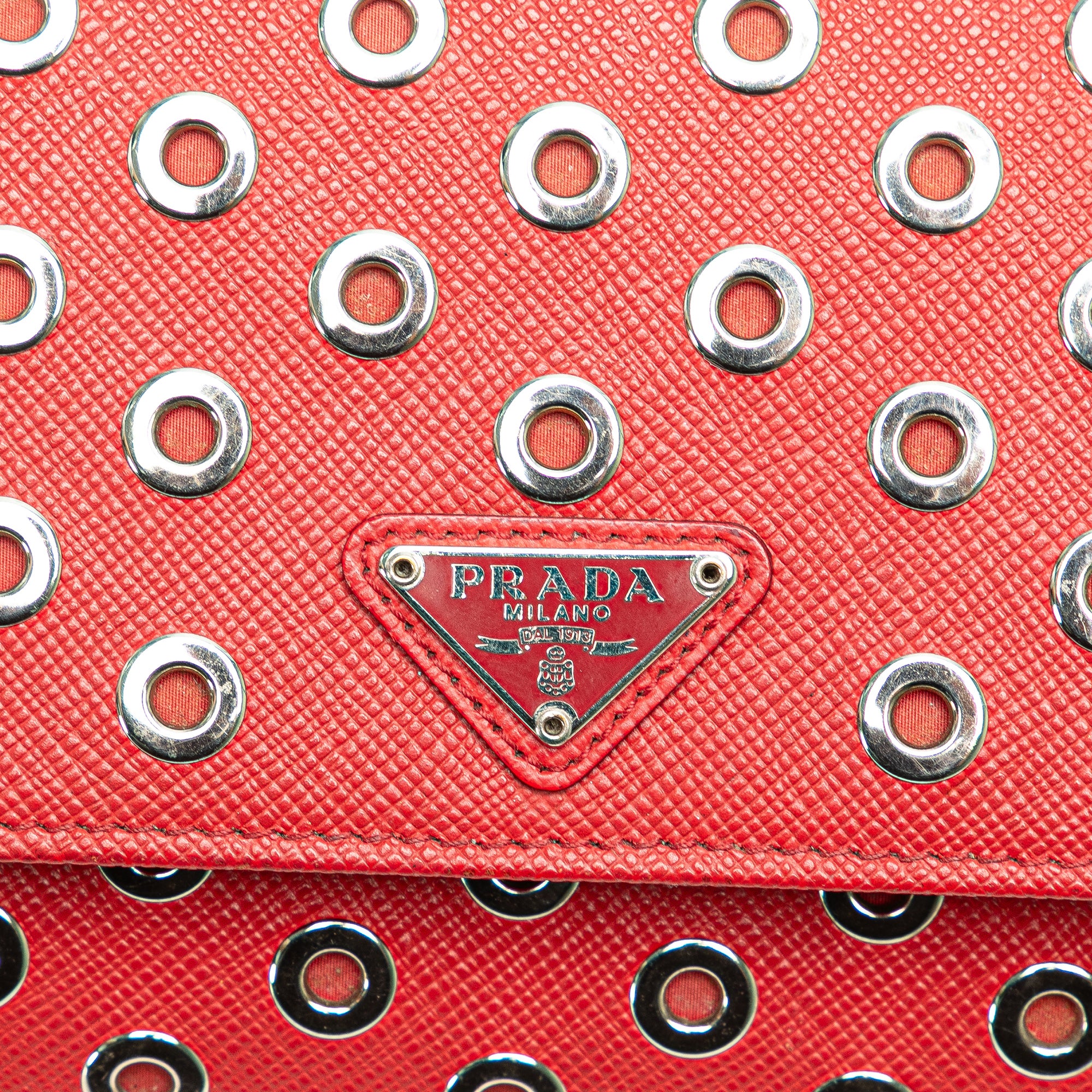 Saffiano Grommet Wallet On Chain