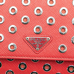 Saffiano Grommet Wallet On Chain