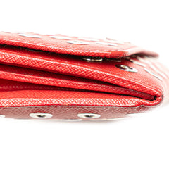 Saffiano Grommet Wallet On Chain