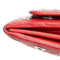 Saffiano Grommet Wallet On Chain