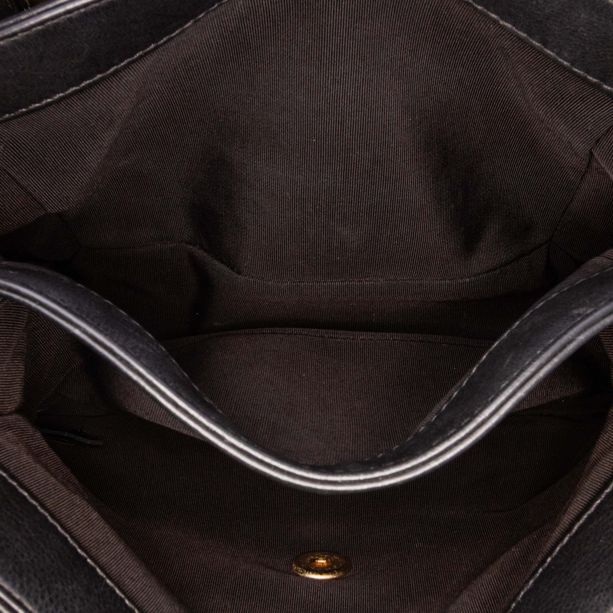 Quilted Calfskin Gold Top Handle Flap