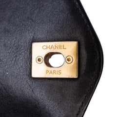 Quilted Calfskin Gold Top Handle Flap
