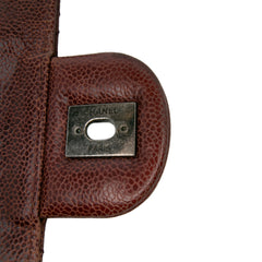 Jumbo Quilted Glazed Caviar CC Crave Flap