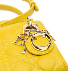 Micro Lambskin Cannage Lady Dior