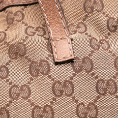 GG Canvas Bamboo Tassel Tote