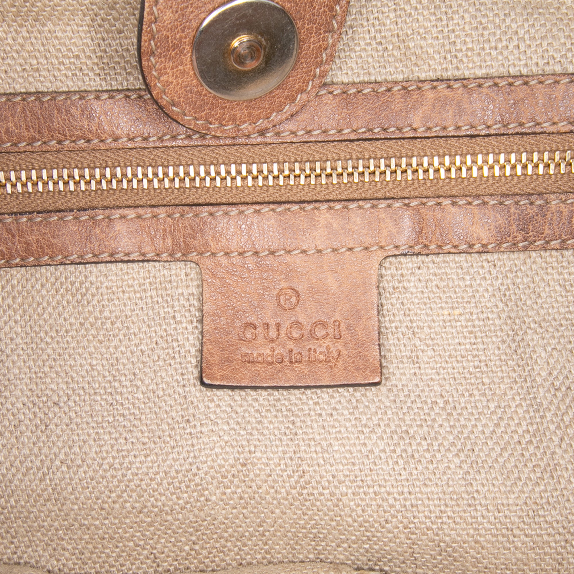 GG Canvas Bamboo Tassel Tote