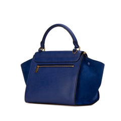 Small Leather Trapeze Satchel