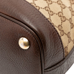 Medium GG Canvas Charm Dome Satchel