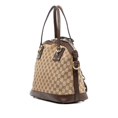Medium GG Canvas Charm Dome Satchel