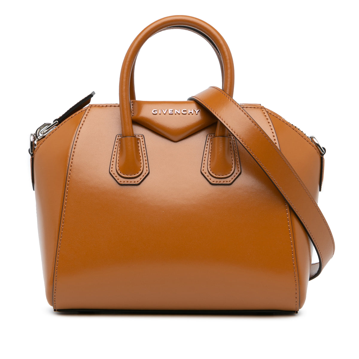 Mini Shiny Lord Calfskin Antigona Satchel