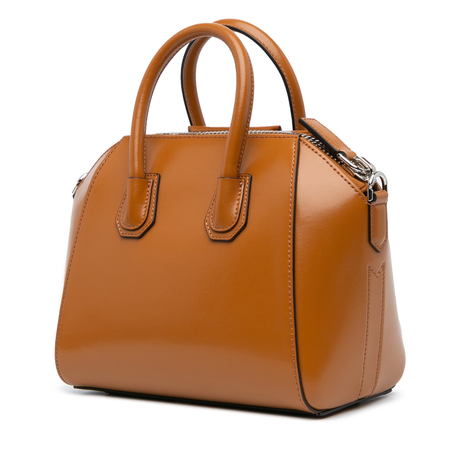 Mini Shiny Lord Calfskin Antigona Satchel