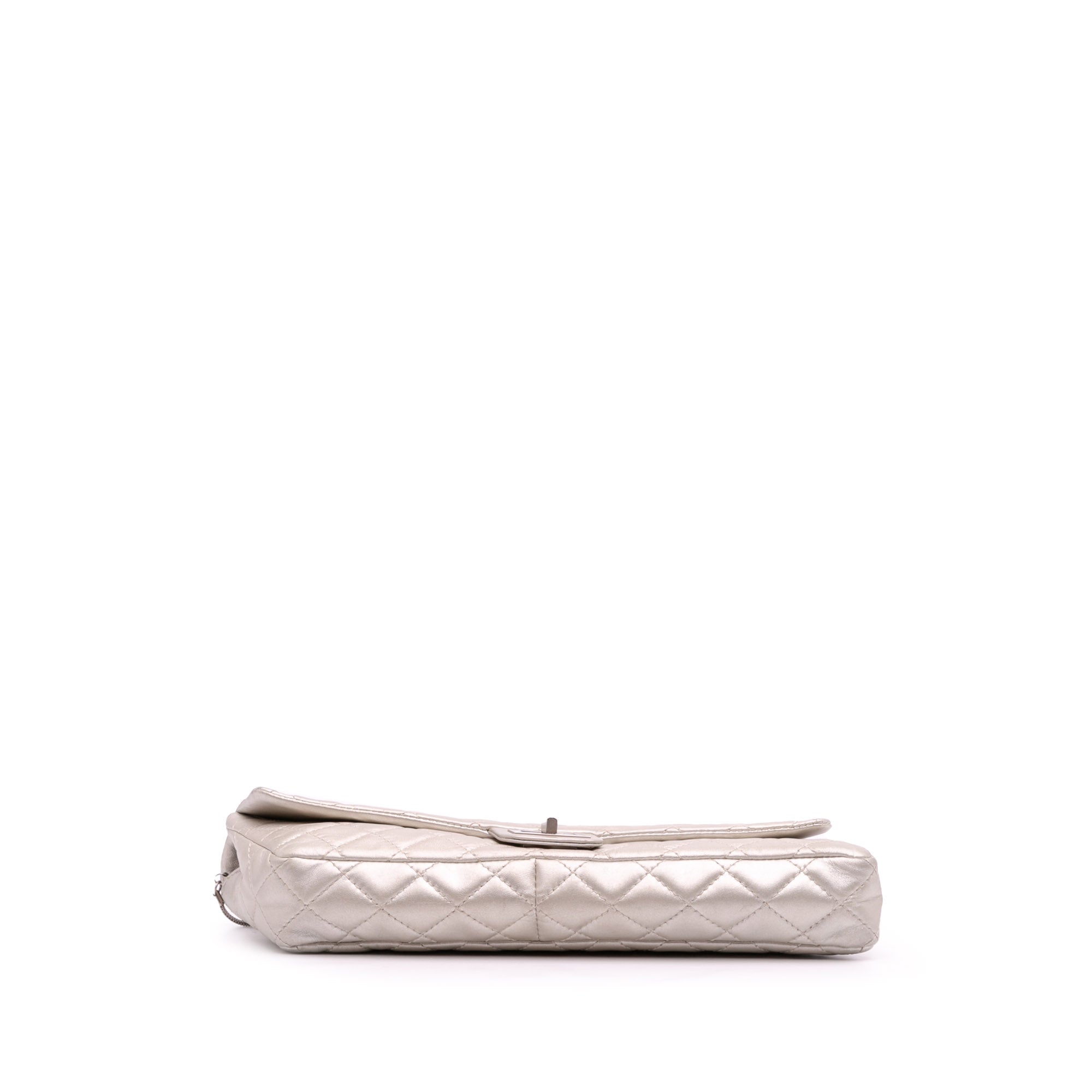 Reissue 2.55 Metallic Lambskin Clutch With Chain
