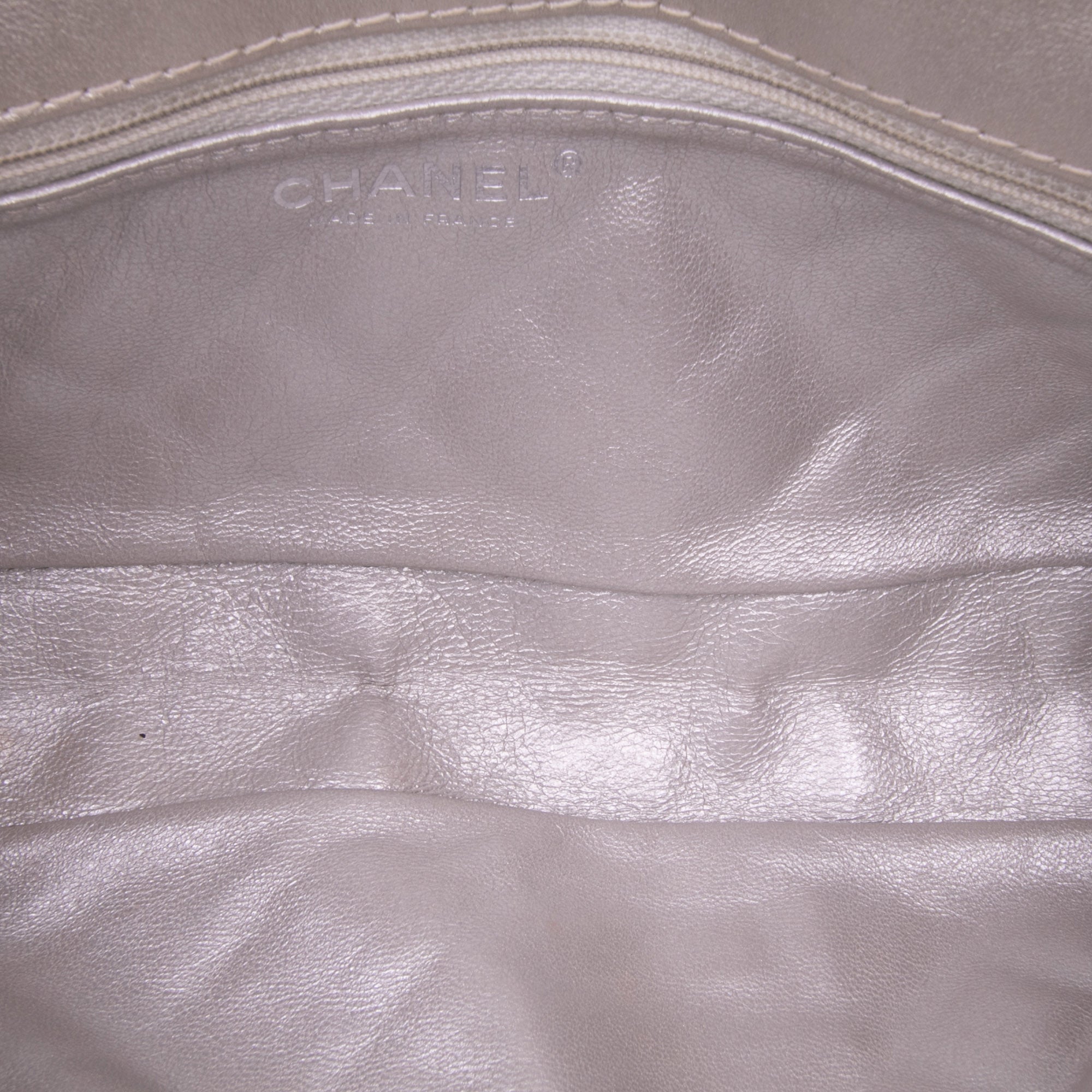 Reissue 2.55 Metallic Lambskin Clutch With Chain