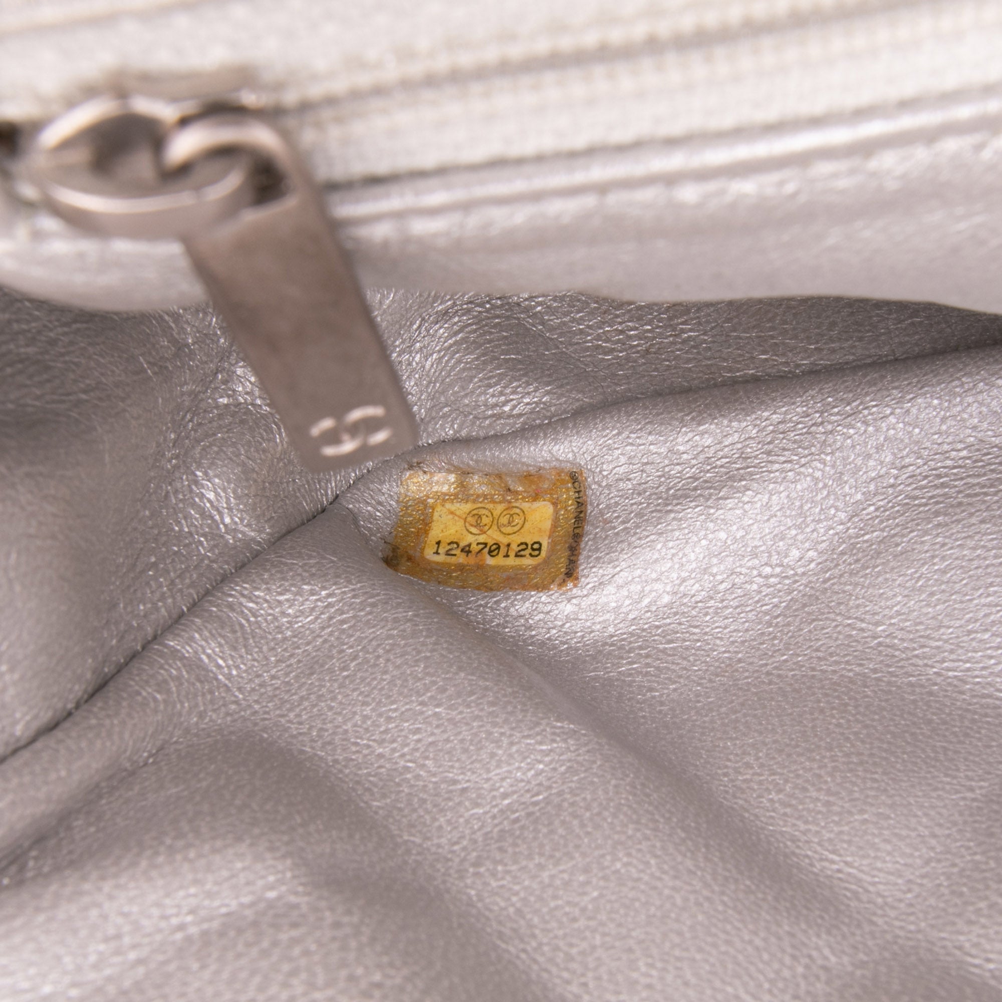 Reissue 2.55 Metallic Lambskin Clutch With Chain