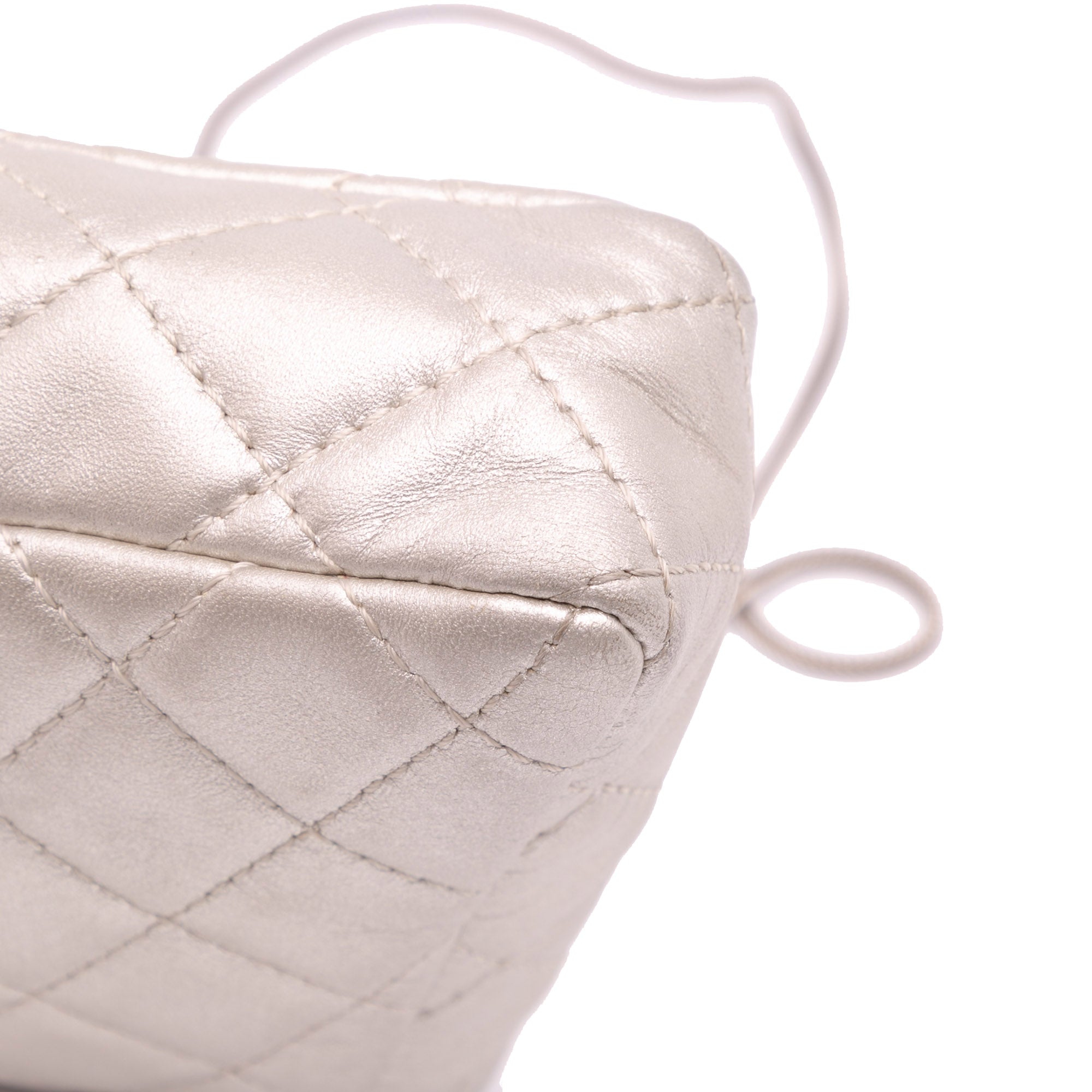 Reissue 2.55 Metallic Lambskin Clutch With Chain