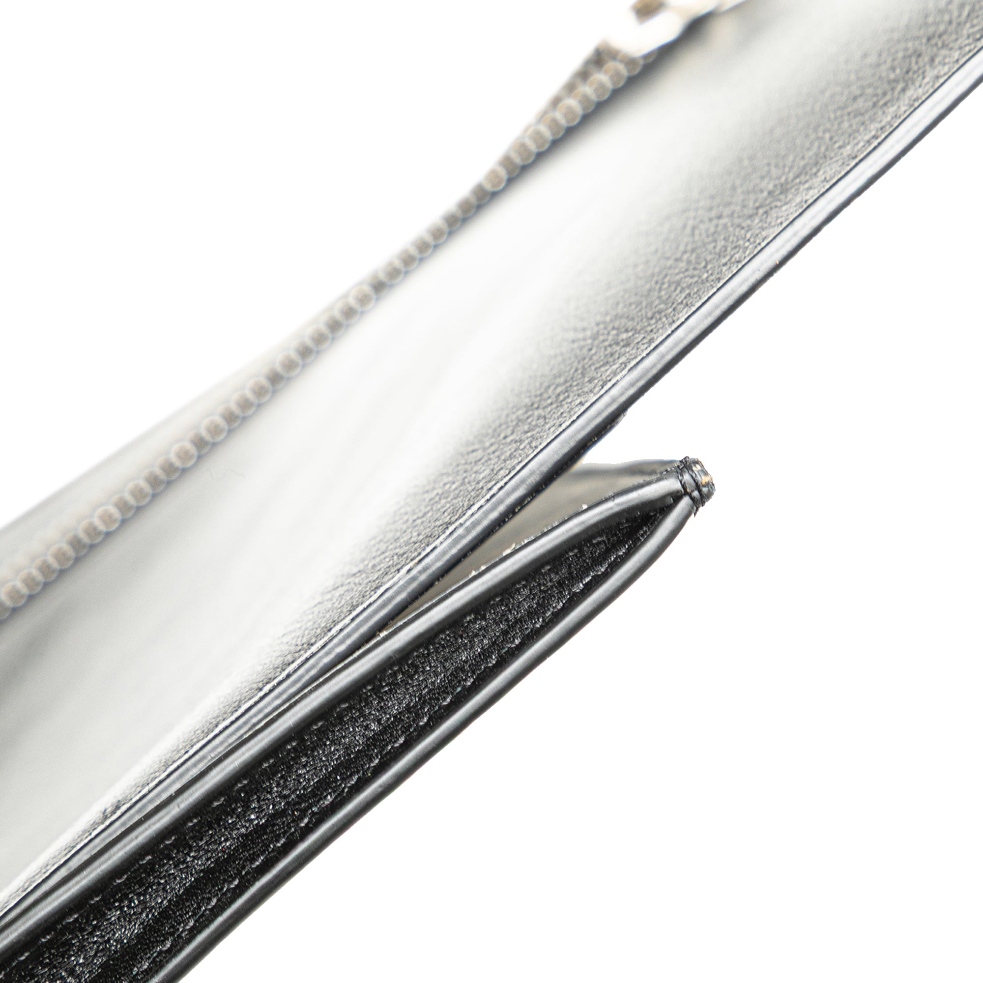 Leather VRing Neck Pouch