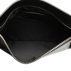 Leather VRing Neck Pouch