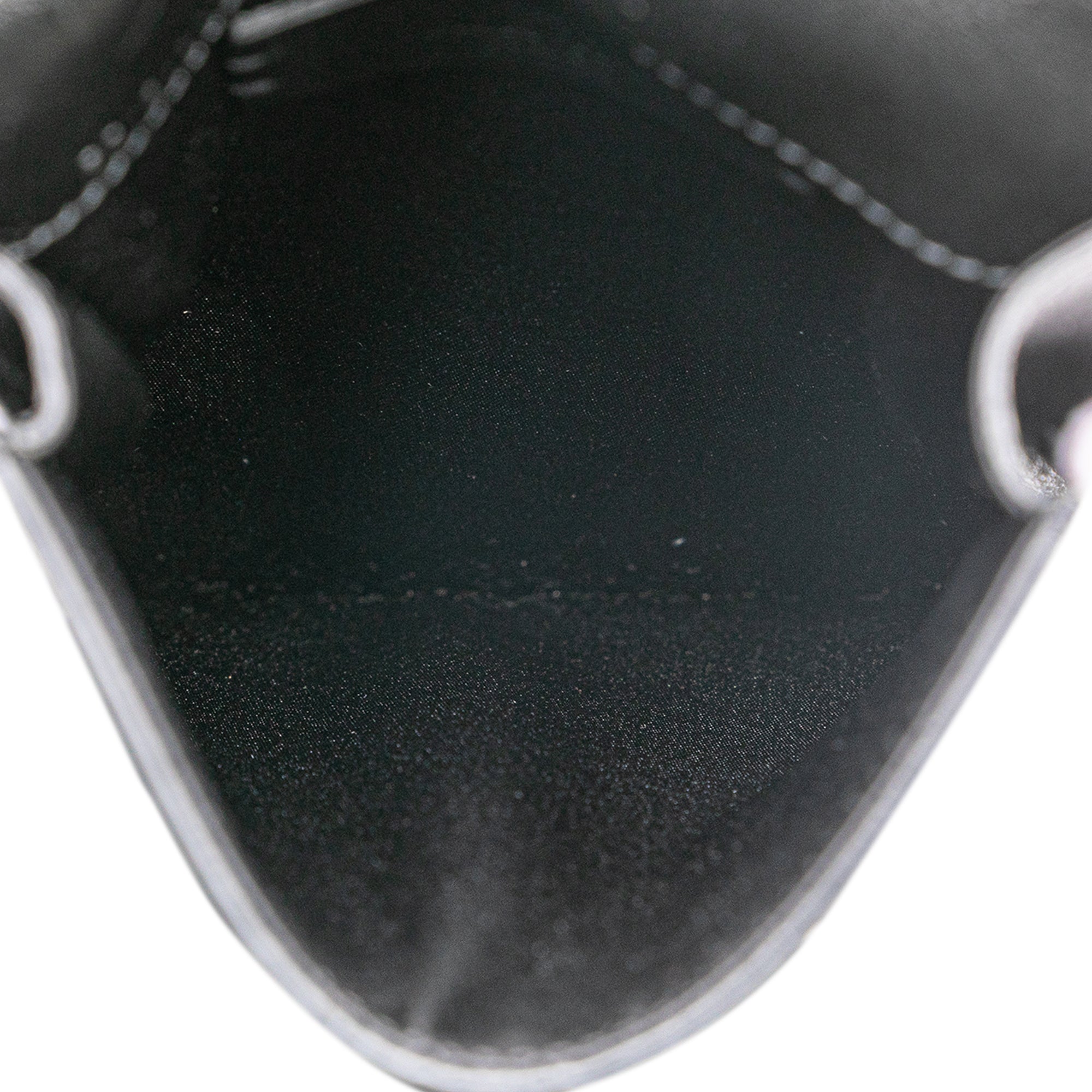 Leather VRing Neck Pouch