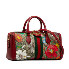 GG Supreme Ophidia Web Flora Satchel_1